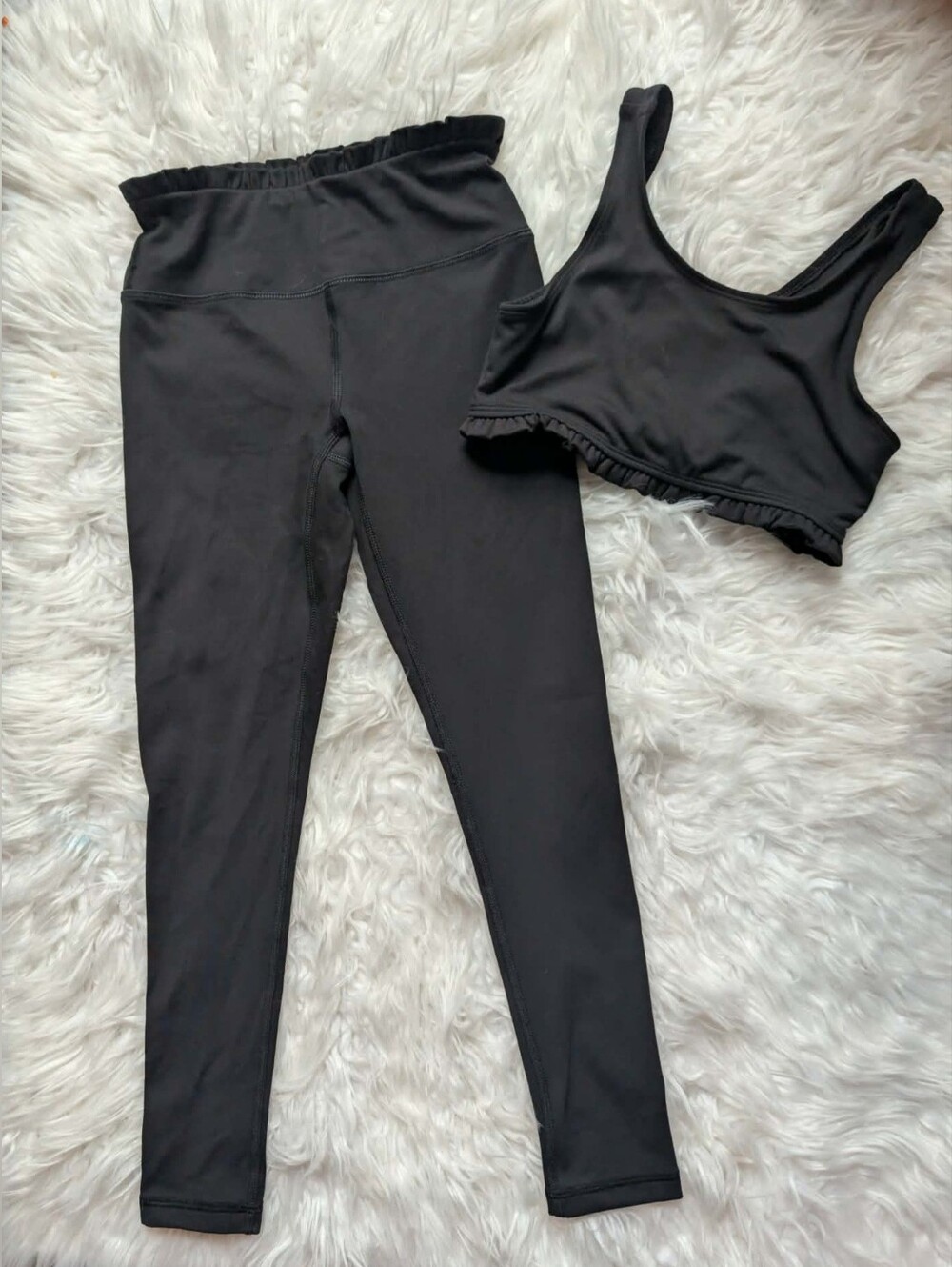 Yogalicious Black Two-Piece Active Set with Branded Accent